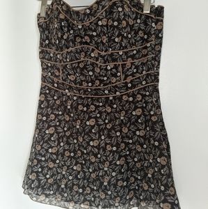 Susana Monaco, size 4, brown with floral print